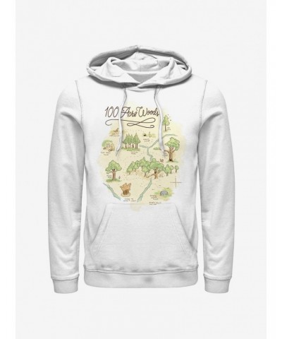 Disney Winnie The Pooh 100 Acre Map Hoodie $17.06 Hoodies