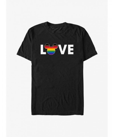 Disney Mickey Mouse Rainbow Love Pride T-Shirt $11.23 T-Shirts