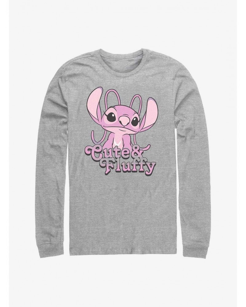 Disney Lilo & Stitch Fluffy Angel Long Sleeve T-Shirt $13.49 T-Shirts