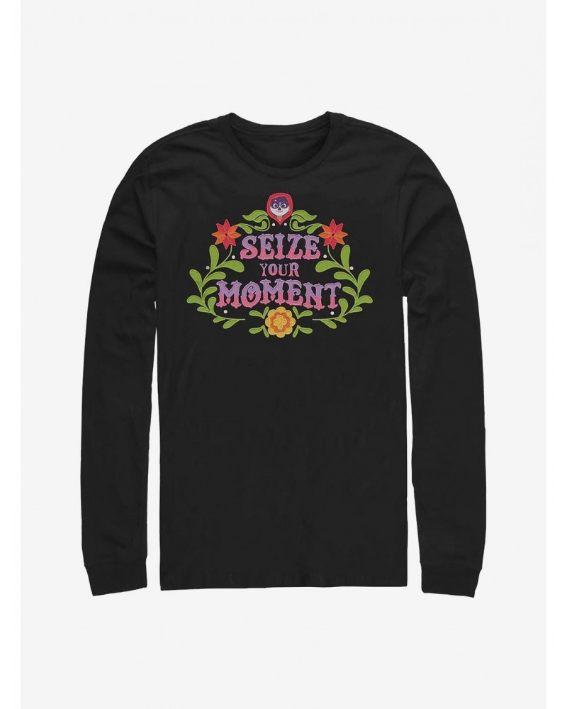 Disney Pixar Coco Seize Your Moment Emblem Long-Sleeve T-Shirt $10.86 T-Shirts