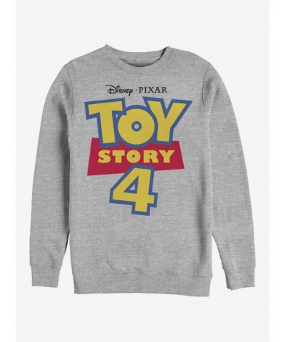 Disney Pixar Toy Story 4 Full Color Logo Crew Sweatshirt $11.07 Sweatshirts