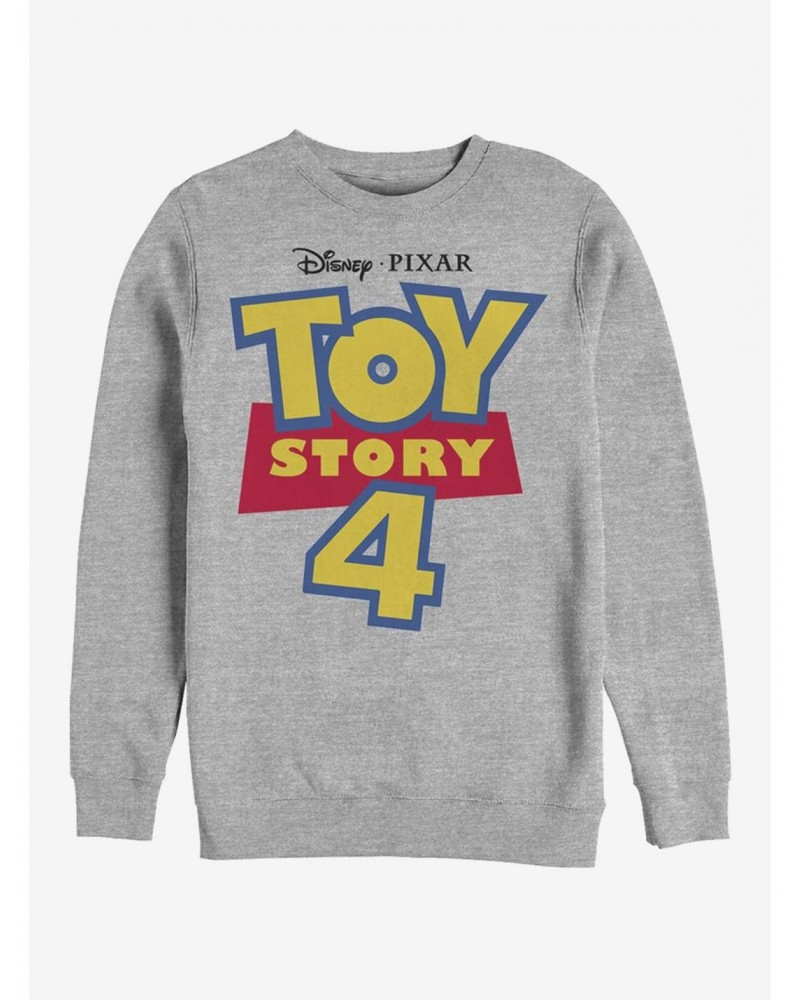 Disney Pixar Toy Story 4 Full Color Logo Crew Sweatshirt $11.07 Sweatshirts