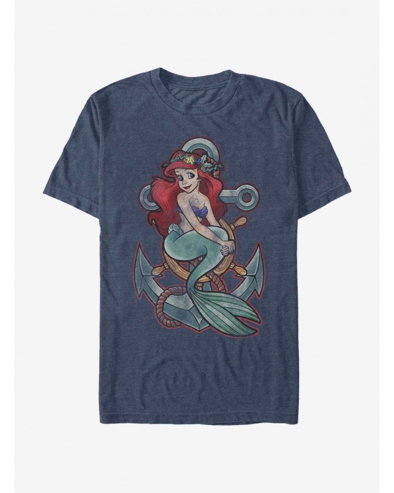 Disney The Little Mermaid Anchor T-Shirt $10.52 T-Shirts