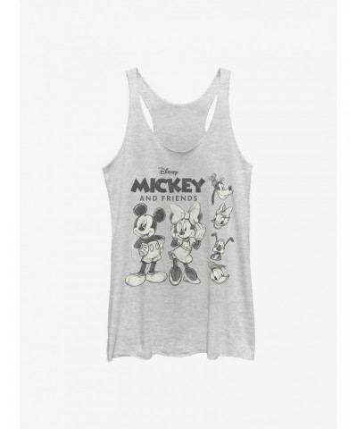 Disney Mickey Mouse Mickey Friends Sketch Girls Tank $10.36 Tanks