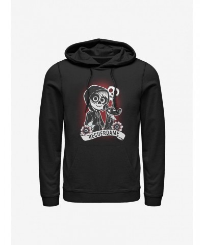 Disney Pixar Coco Recuerdame Tattoo Hoodie $20.65 Hoodies