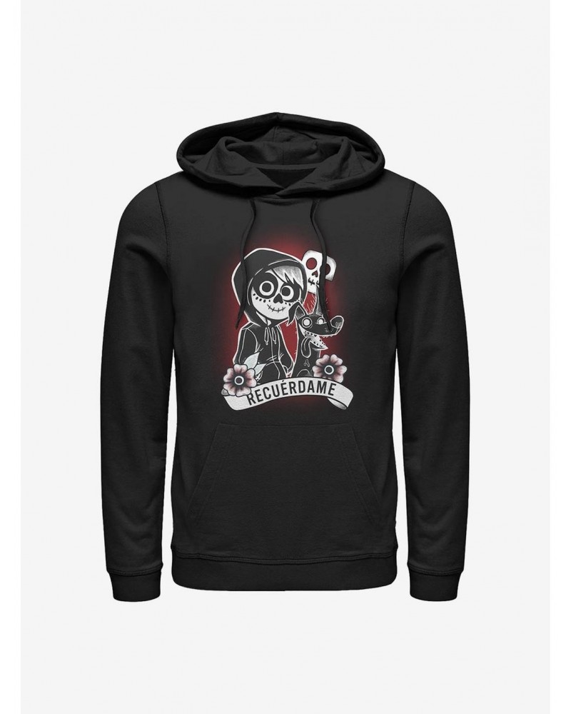 Disney Pixar Coco Recuerdame Tattoo Hoodie $20.65 Hoodies