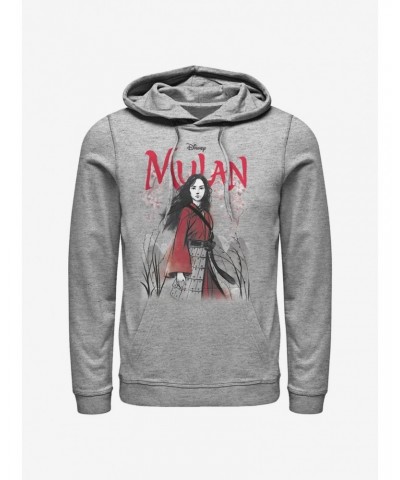 Disney Mulan Watercolor Mulan Title Hoodie $22.45 Hoodies