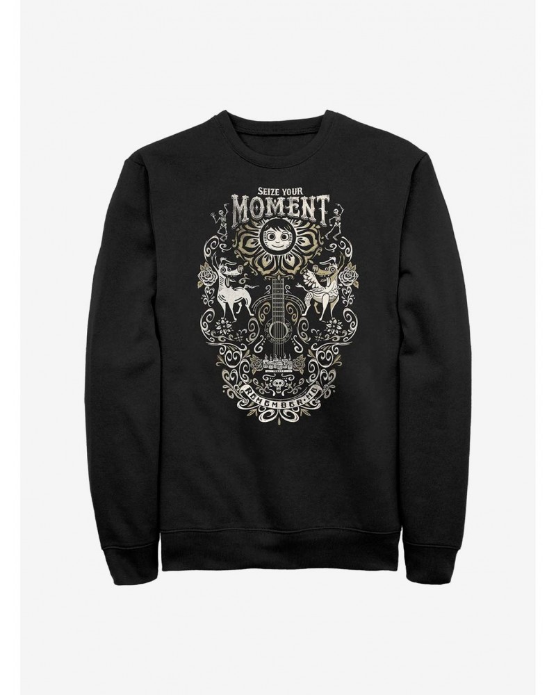 Disney Pixar Coco Seize Your Moment Remember Me Crew Sweatshirt $15.13 Sweatshirts