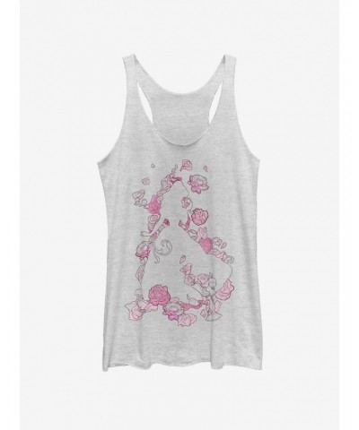 Disney Beauty And The Beast Beauty Silhouette Girls Tank $9.32 Tanks