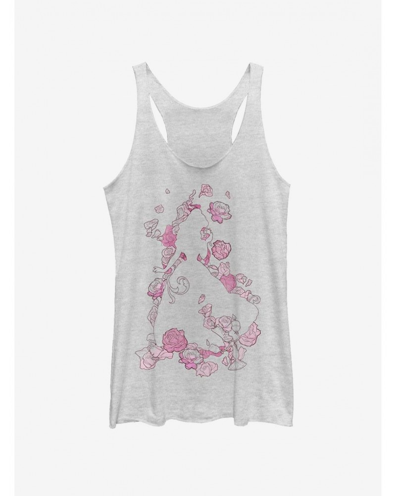 Disney Beauty And The Beast Beauty Silhouette Girls Tank $9.32 Tanks