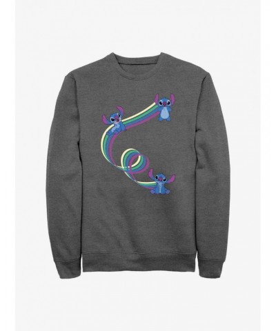 Disney Lilo & Stitch Ribbon Stitches Sweatshirt $15.87 Sweatshirts