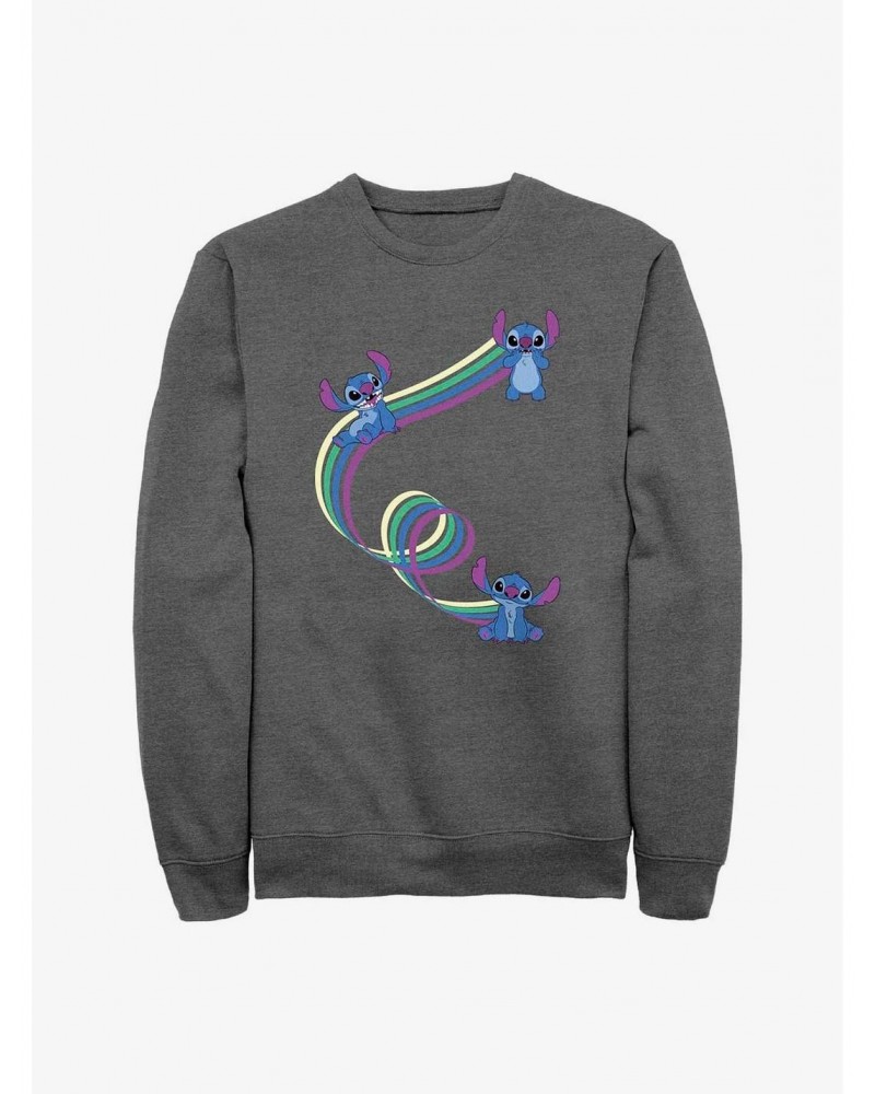 Disney Lilo & Stitch Ribbon Stitches Sweatshirt $15.87 Sweatshirts