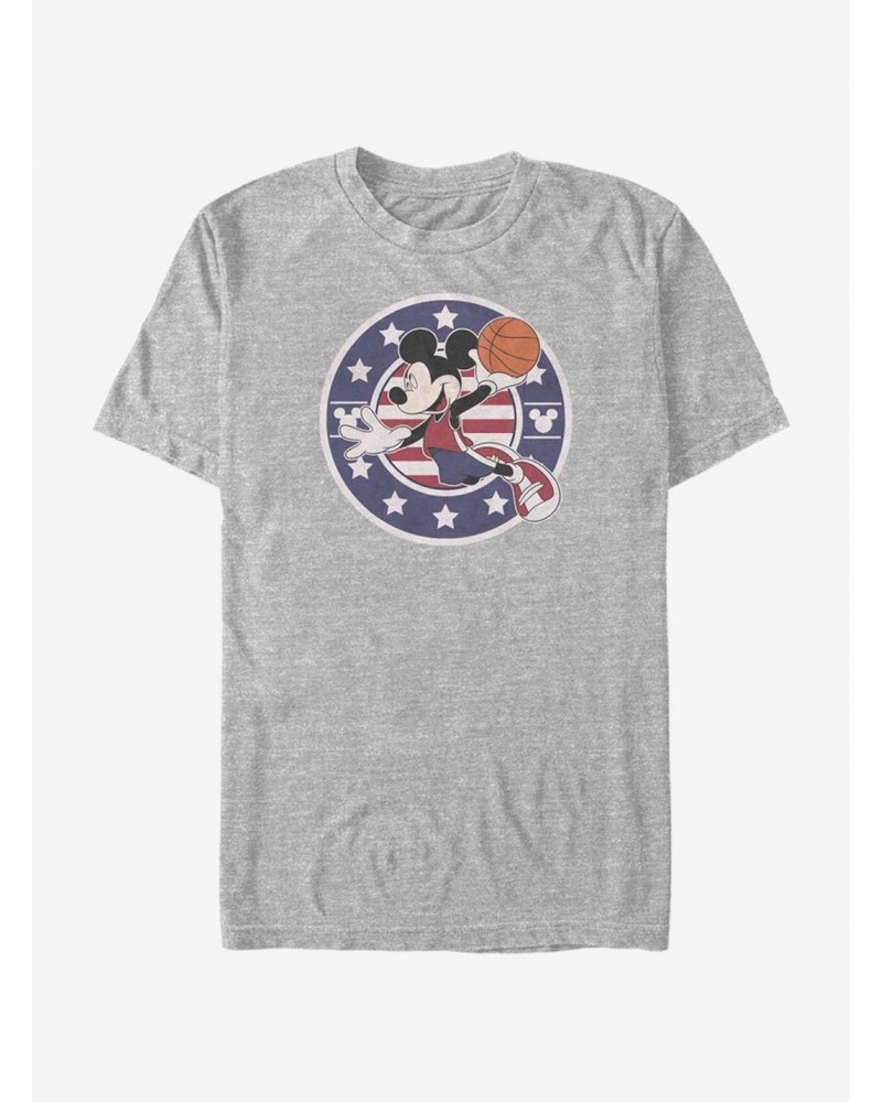 Disney Mickey Mouse B Ball Americana T-Shirt $9.32 T-Shirts