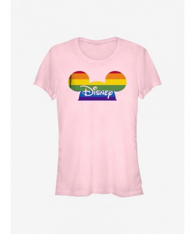 Disney Mickey Mouse Disney Rainbow Pride Hat T-Shirt $8.47 T-Shirts