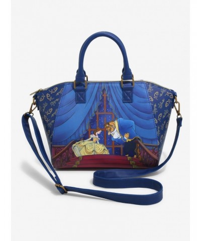 Loungefly Disney Beauty And The Beast Staircase Satchel Bag $16.47 Bags