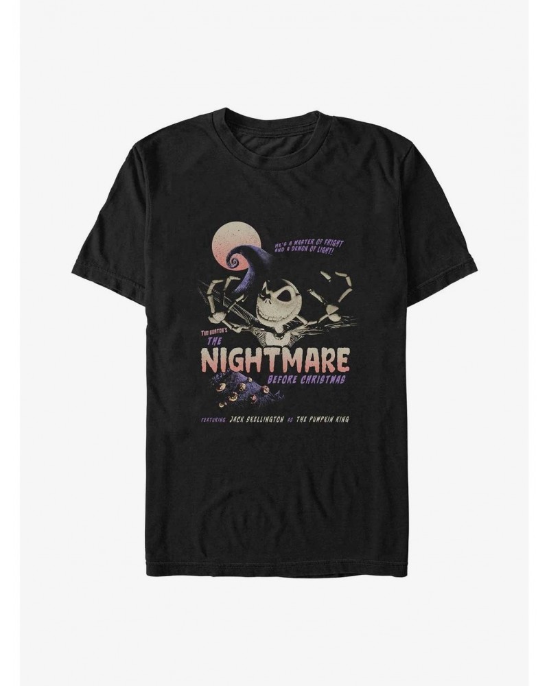 Disney The Nightmare Before Christmas Jack Master of Fright Poster T-Shirt $8.84 T-Shirts