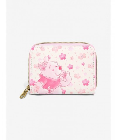 Loungefly Disney Winnie The Pooh Cherry Blossom Mini Zipper Wallet $11.45 Wallets