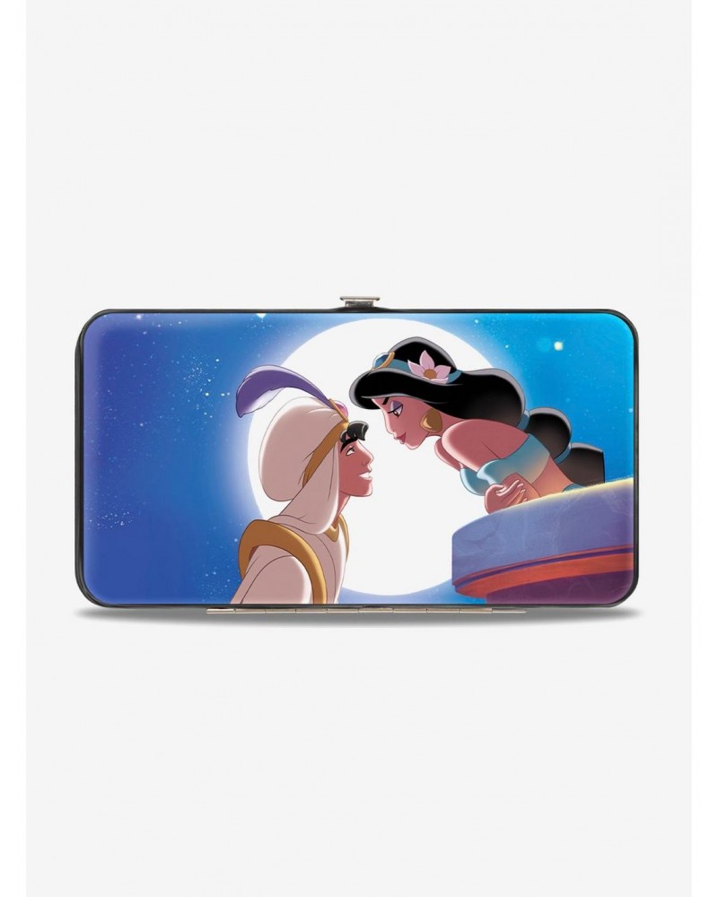 Disney Classic Aladdin Jasmine Moonlight Kiss Scene Hinged Wallet $7.11 Wallets