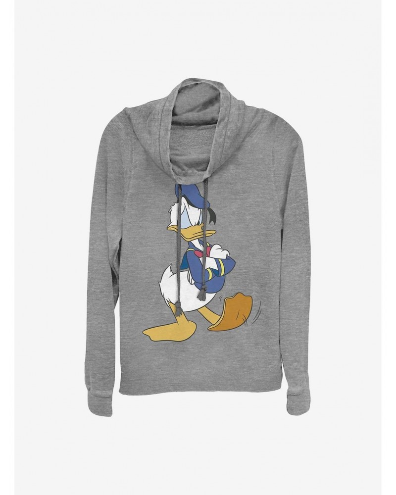 Disney Donald Duck Traditional Donald Cowlneck Long-Sleeve Girls Top $13.47 Tops