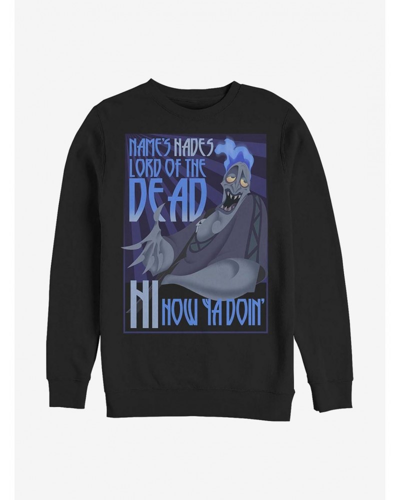 Disney Hercules Names Hades Crew Sweatshirt $13.28 Sweatshirts