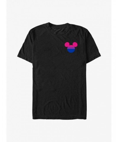 Disney Mickey Mouse Bisexual Badge Pride T-Shirt $10.76 T-Shirts