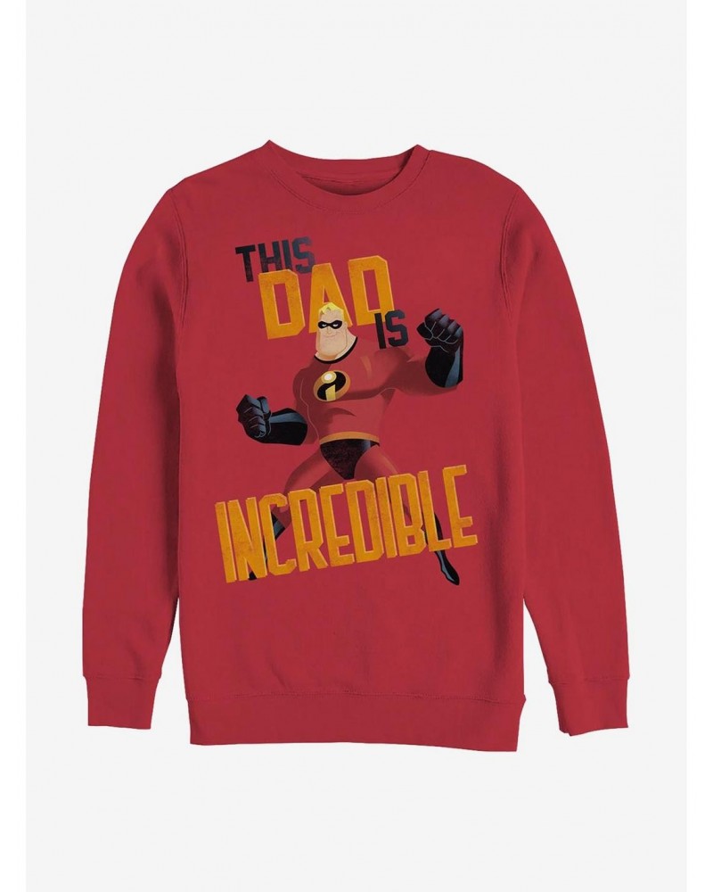 Disney Pixar The Incredibles This Dad Crew Sweatshirt $15.87 Sweatshirts