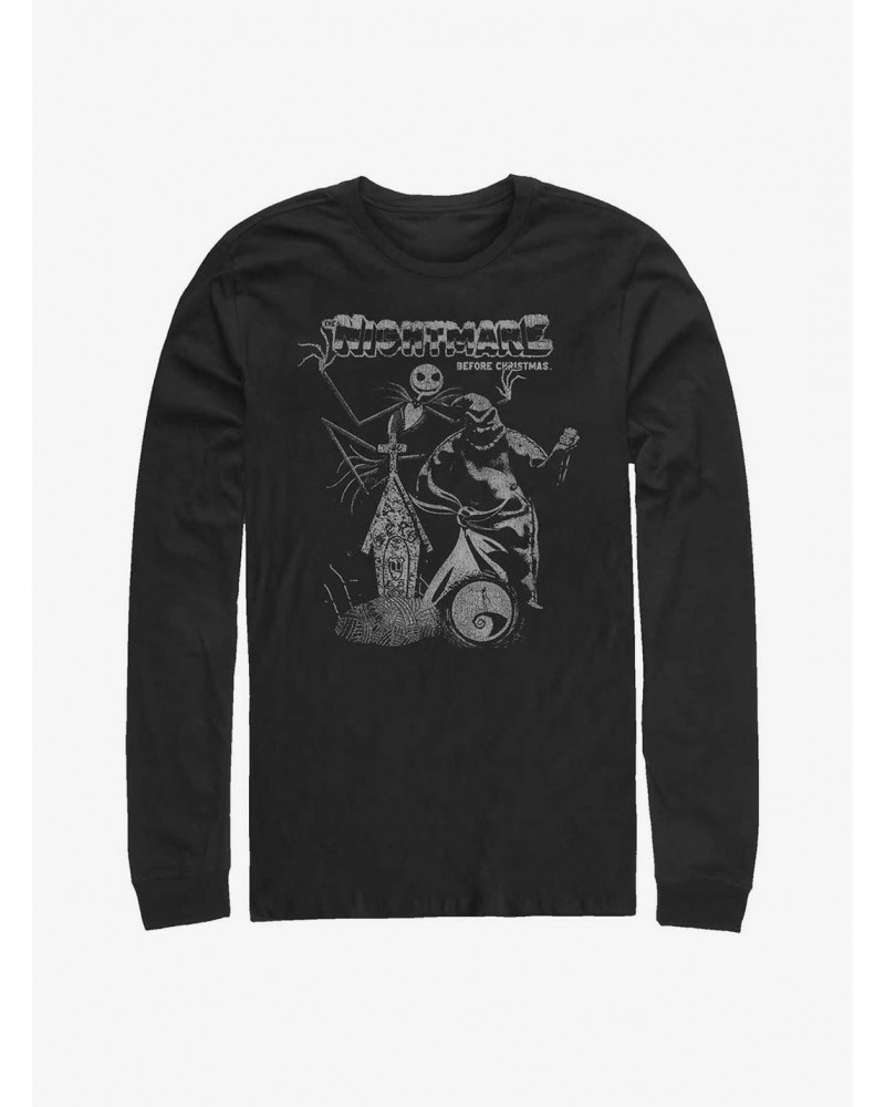 The Nightmare Before Christmas Vintage Poster Long-Sleeve T-Shirt $13.82 T-Shirts