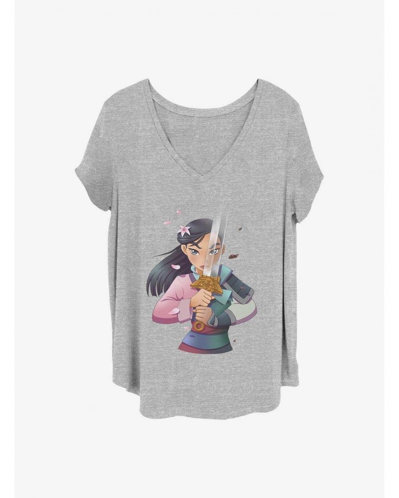 Disney Mulan Anime Mulan Girls T-Shirt Plus Size $8.96 T-Shirts