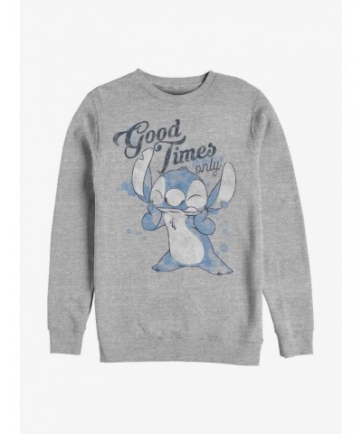 Disney Lilo & Stitch Good Times Only Crew Sweatshirt $17.34 Sweatshirts