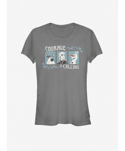 Frozen 2 Courage Woodcut Girls T-Shirt $9.21 T-Shirts