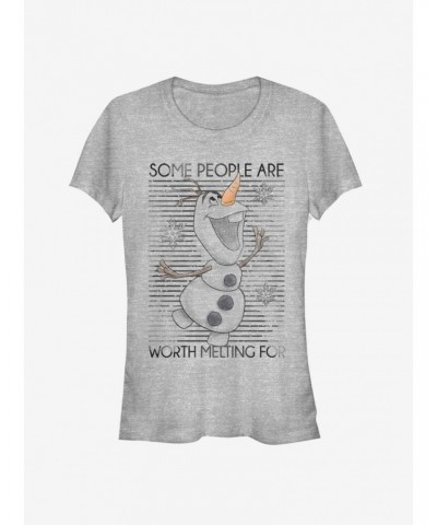 Disney Frozen Worth The Melt Girls T-Shirt $10.96 T-Shirts