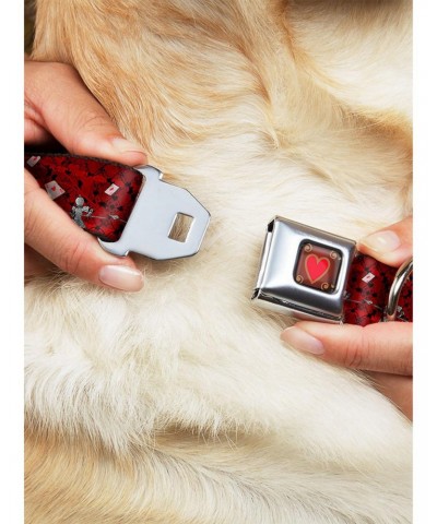 Disney Alice In Wonderland Queen Of Hearts Poses Seatbelt Buckle Dog Collar $9.21 Pet Collars