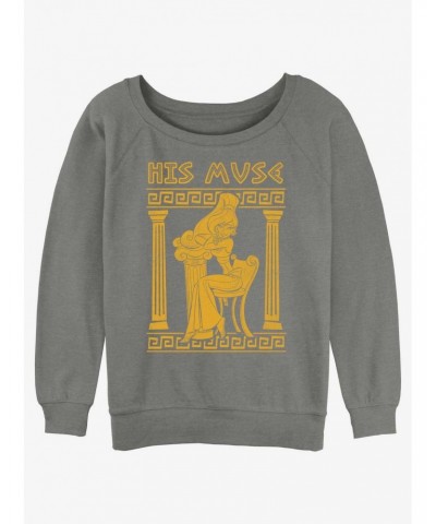 Disney Hercules His Muse Meg Girls Slouchy Sweatshirt $17.71 Sweatshirts