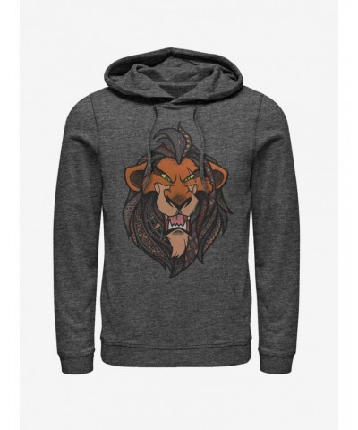 Disney The Lion King Patterned Scar Hoodie $15.72 Hoodies