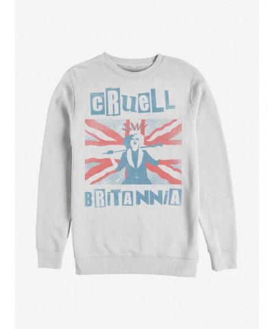 Disney Cruella Cruell Britannia Crew Sweatshirt $16.24 Sweatshirts