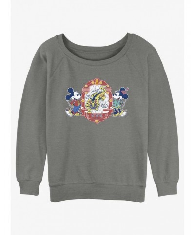 Disney Mickey Mouse Care About You Girls Slouchy Sweatshirt $11.44 Sweatshirts