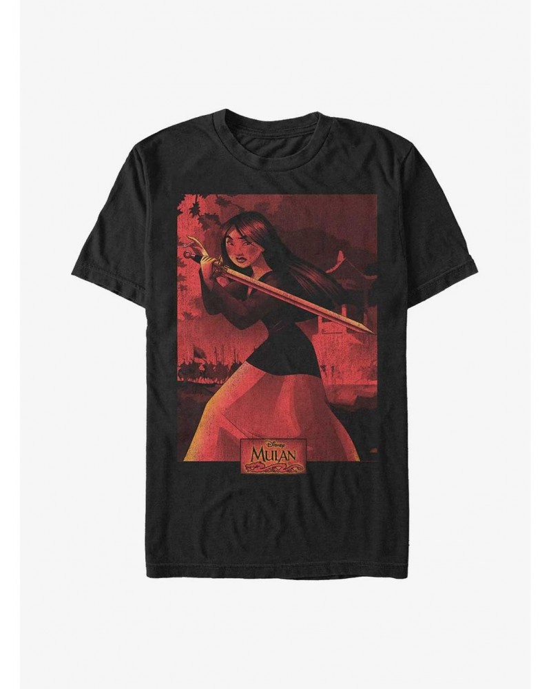 Disney Mulan Warrior Poster T-Shirt $10.99 T-Shirts