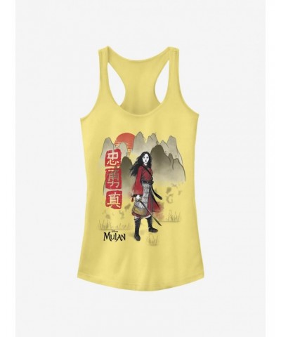 Disney Mulan Loyal Brave True Girls Tank $8.22 Tanks