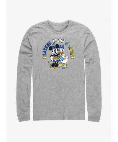 Disney Mickey Mouse Latkes Light & Love Minnie and Daisy Long-Sleeve T-Shirt $16.12 T-Shirts