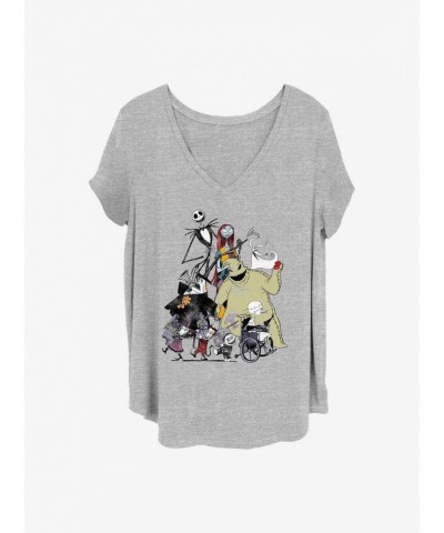 Disney The Nightmare Before Christmas Spooky Squad Girls T-Shirt Plus Size $13.58 T-Shirts