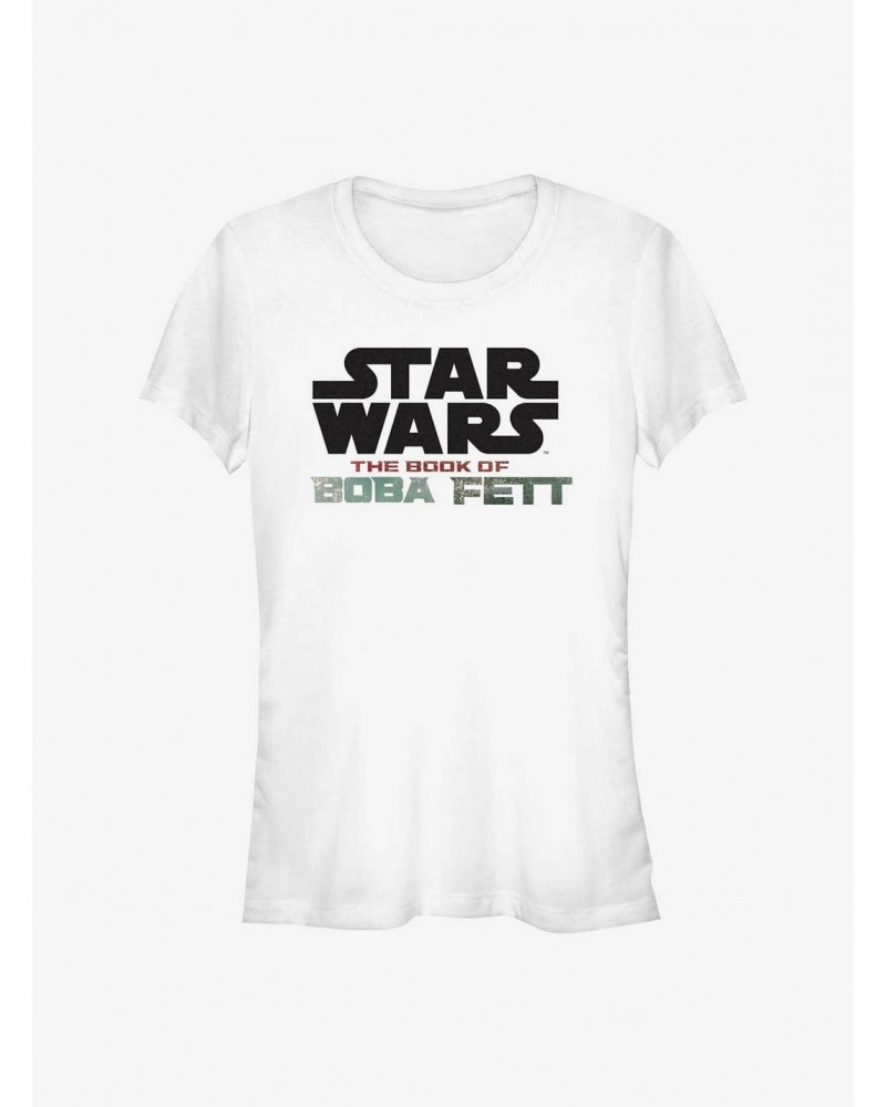 Star Wars The Book Of Boba Fett Star Wars Fett Logo Girls T-Shirt $9.96 T-Shirts