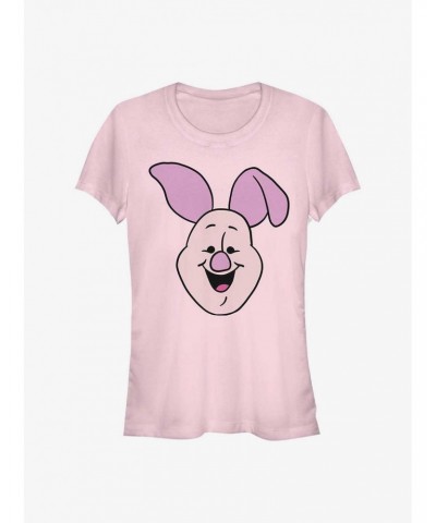 Disney Winnie The Pooh Big Face Piglet Girls T-Shirt $11.45 T-Shirts