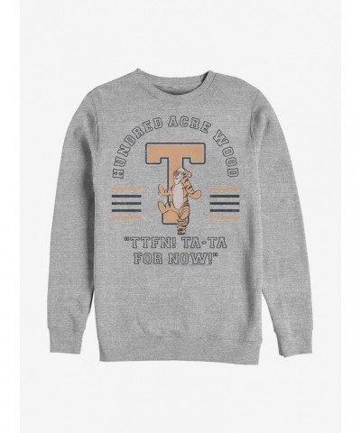 Disney Winnie The Pooh Tigger Collegiate Crew Sweatshirt $11.44 Sweatshirts