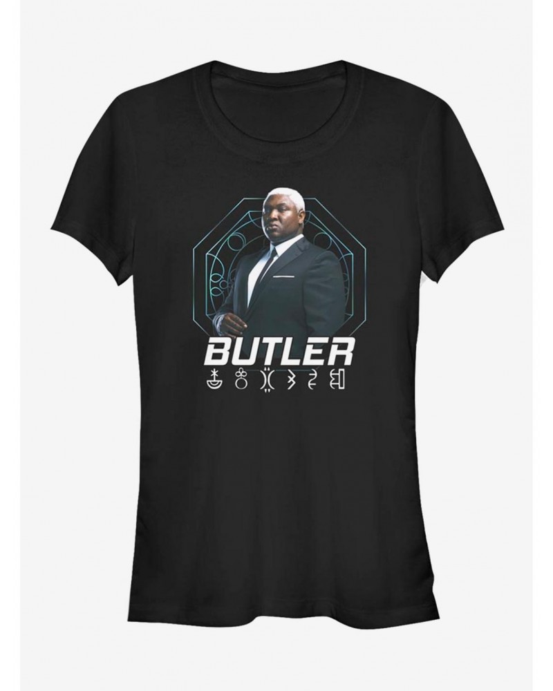 Disney Artemis Fowl Butler Hero Shot Girls T-Shirt $7.47 T-Shirts