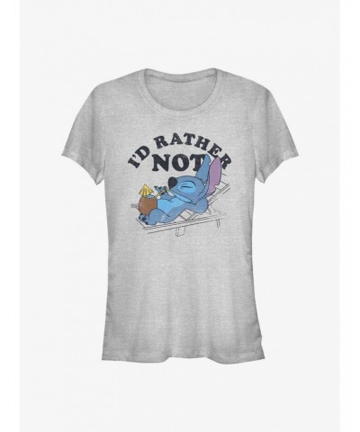 Disney Lilo & Stitch I'd Rather Not Girls T-Shirt $10.21 T-Shirts