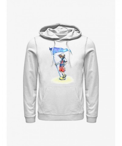 Disney Kingdom Hearts Sora With Flag Hoodie $19.76 Hoodies