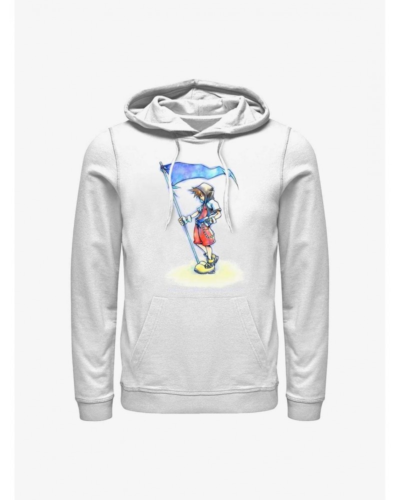 Disney Kingdom Hearts Sora With Flag Hoodie $19.76 Hoodies