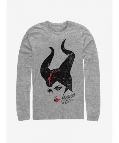 Disney Maleficent: Mistress Of Evil Red Lipstick Long-Sleeve T-Shirt $14.48 T-Shirts