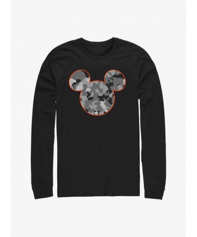 Disney Mickey Mouses Camo Long-Sleeve T-Shirt $13.82 T-Shirts