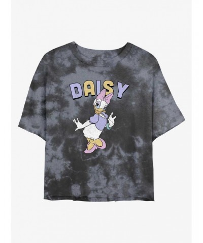 Disney Daisy Duck Sassy Duck Tie-Dye Girls Crop T-Shirt $10.40 T-Shirts